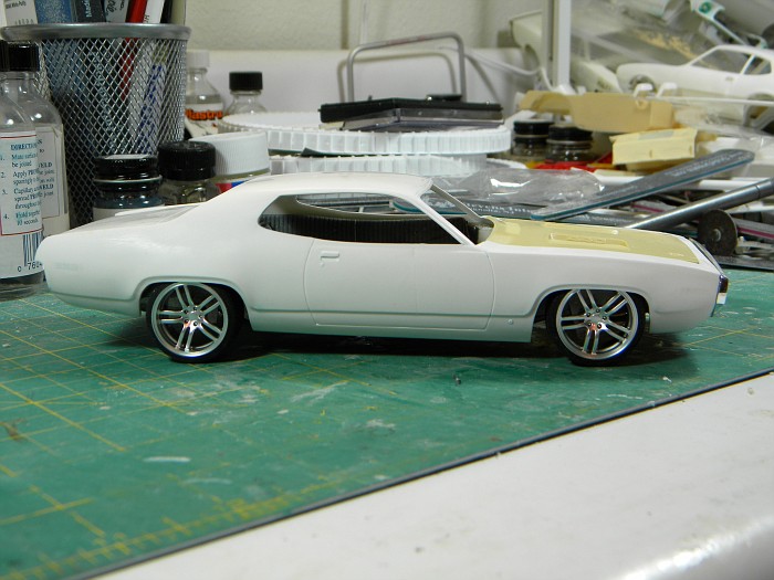 My entry is a 1972 Plymouth GTX I'm starting with a previously built MPC
